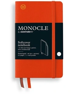 Monocle Pocket (A6), Softcover, 128 numbered pages, dotted Mandarin