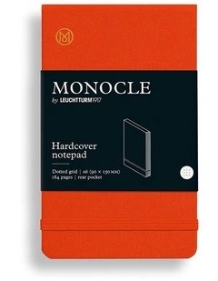Monocle Notepad, Hardcover Pocket (A6), 184 numbered pages, dotted Mandarin