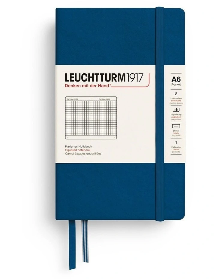 Notebook HC Pocket (A6) 187 pages, Plain, Indigo image 1