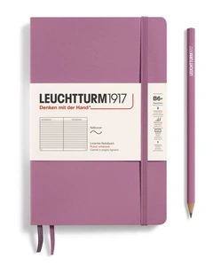 Notebook Softcover Paperback (B6 ), 123 pages, ruled, Dusty Rose