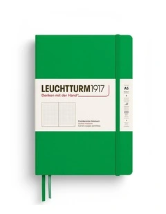 Notebook HC Medium (A5), 251 p, Dotted, Spring Leaf