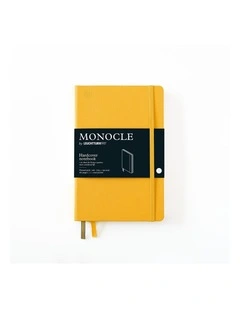 Notebook B6  Monocle, Hardcover, 192 numbered pages, Yellow, Dotted
