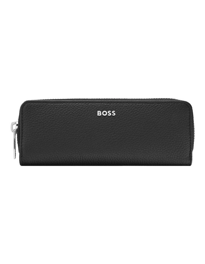 BOSS Zipped Double Pen Pouch Classic Grained Black image 2