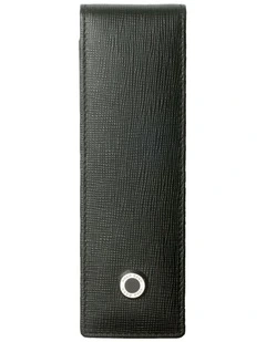 BOSS Double Pen Pouch Tradition Black Leather