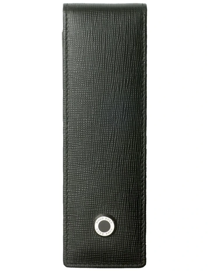 BOSS Double Pen Pouch Tradition Black Leather image 1