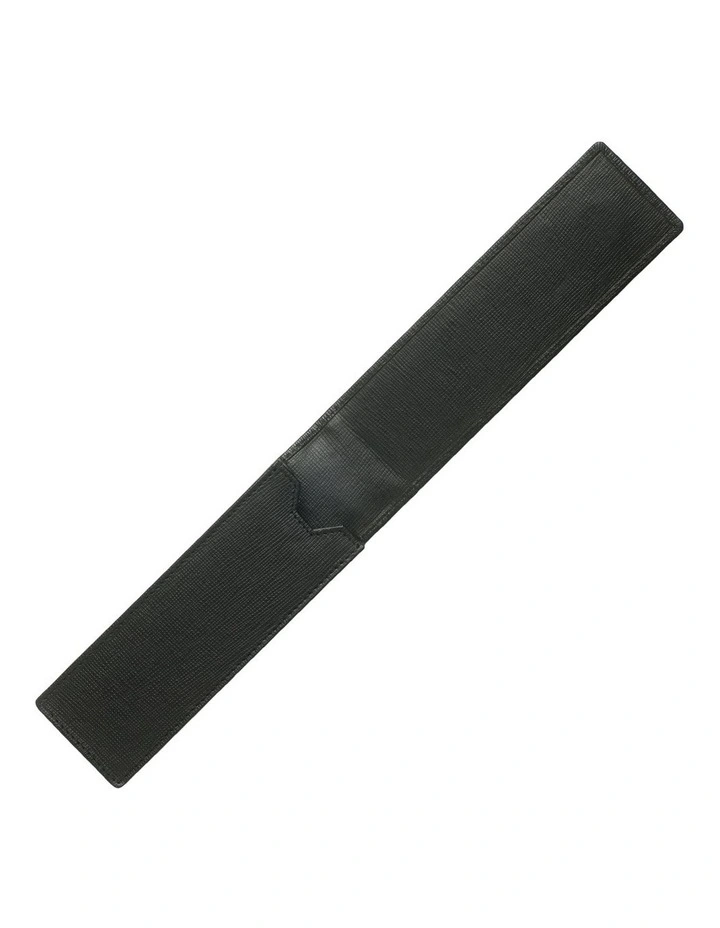 BOSS Double Pen Pouch Tradition Black Leather image 3