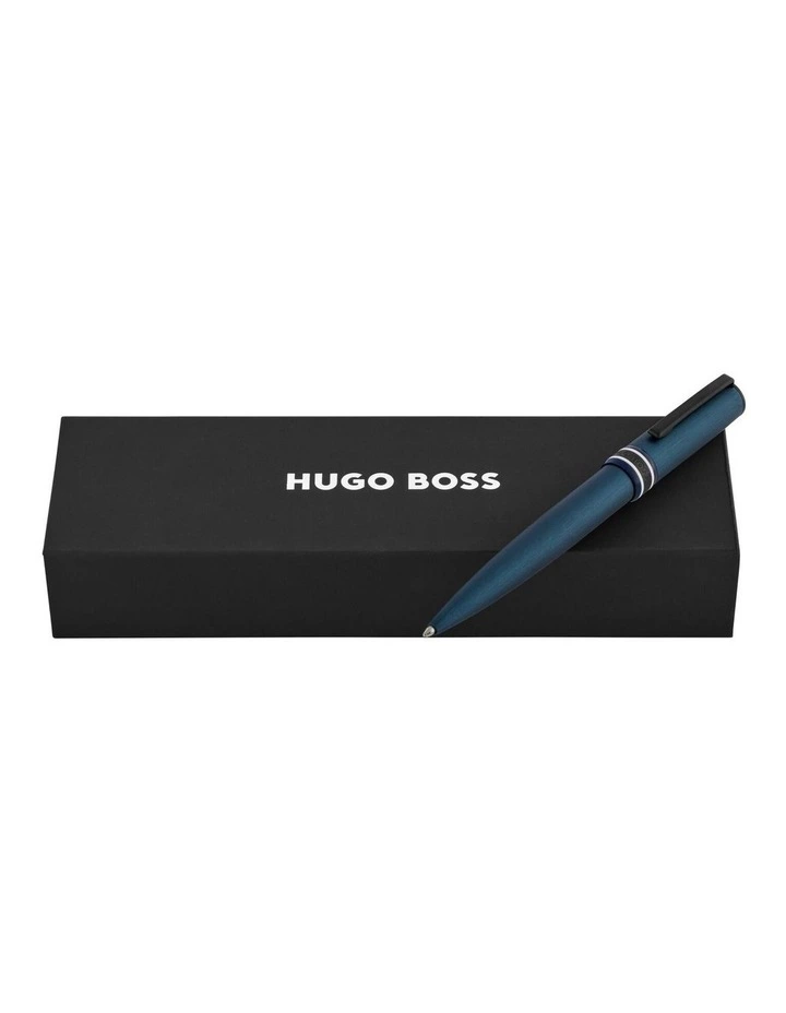 Hugo Boss Arche Brushed Ring Navy Ballpoint Pen image 4