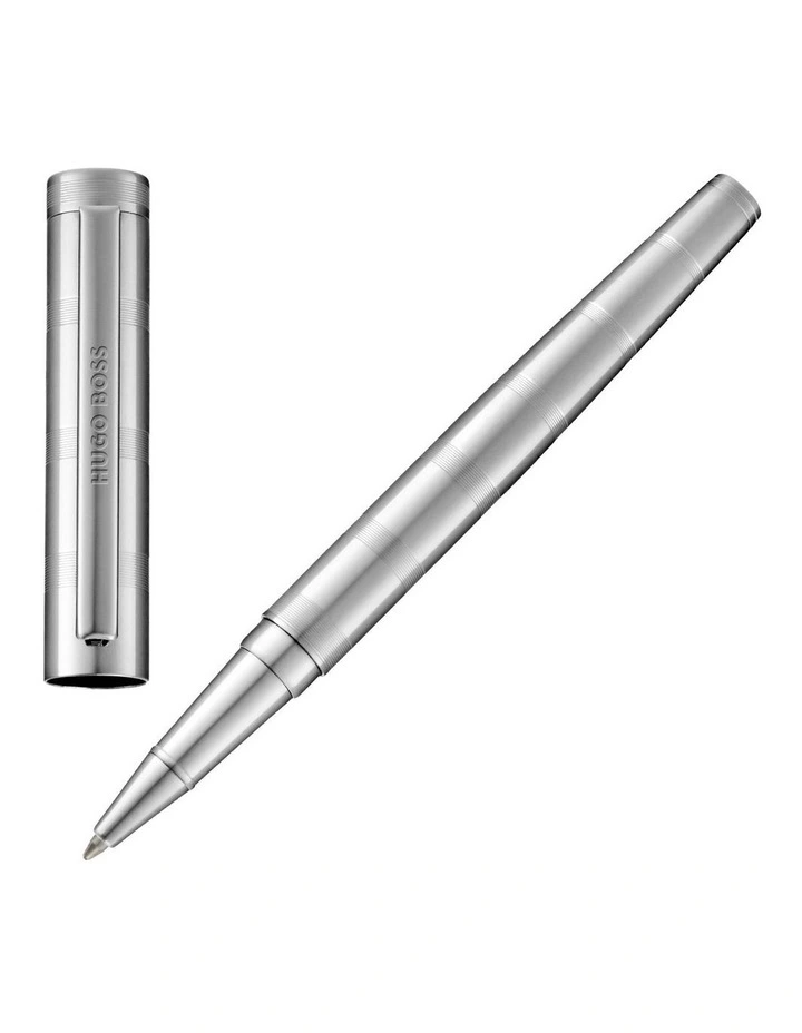 Hugo Boss Loop Stripes Chrome Rollerball Pen image 1