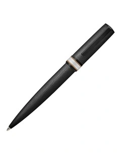 Hugo Boss Ballpoint Pen Arche Brushed Ring Black
