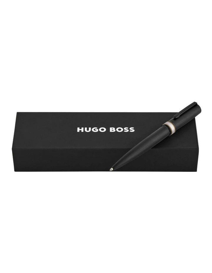 Hugo Boss Ballpoint Pen Arche Brushed Ring Black image 4
