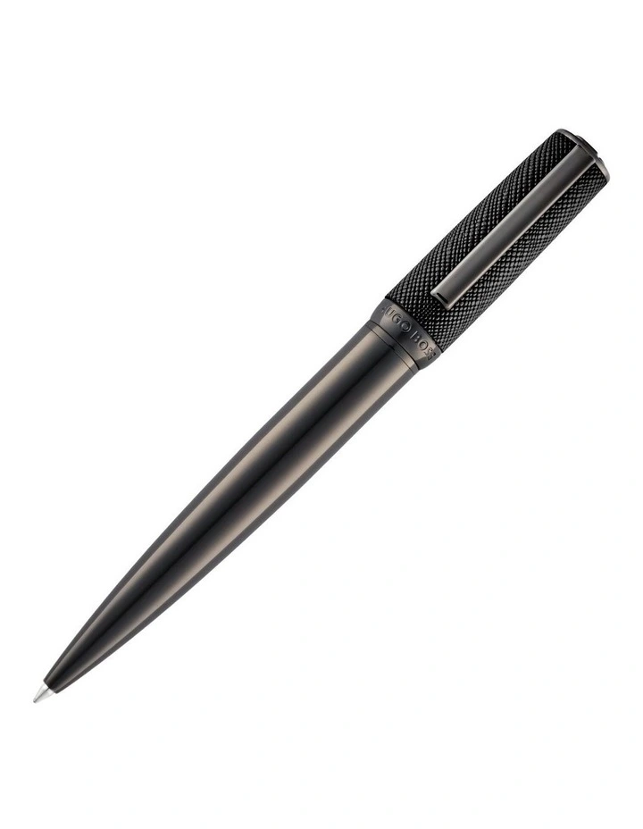 Hugo Boss Double B Saffiano Black Ballpoint Pen image 1