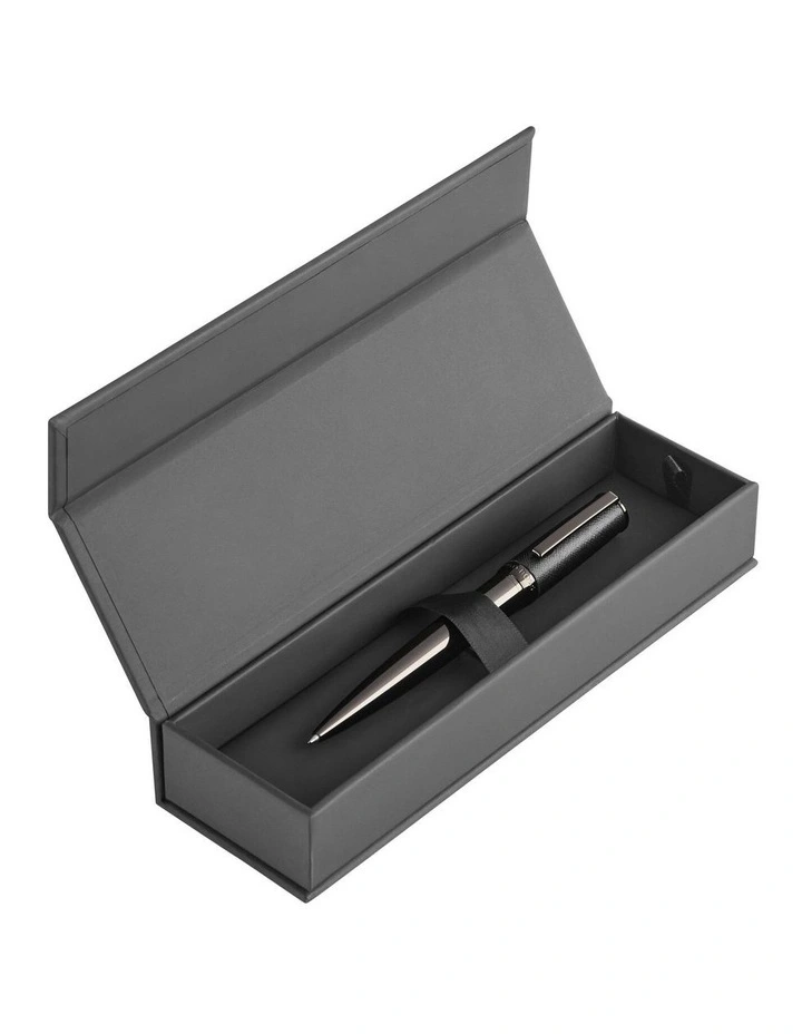 Hugo Boss Double B Saffiano Black Ballpoint Pen image 3