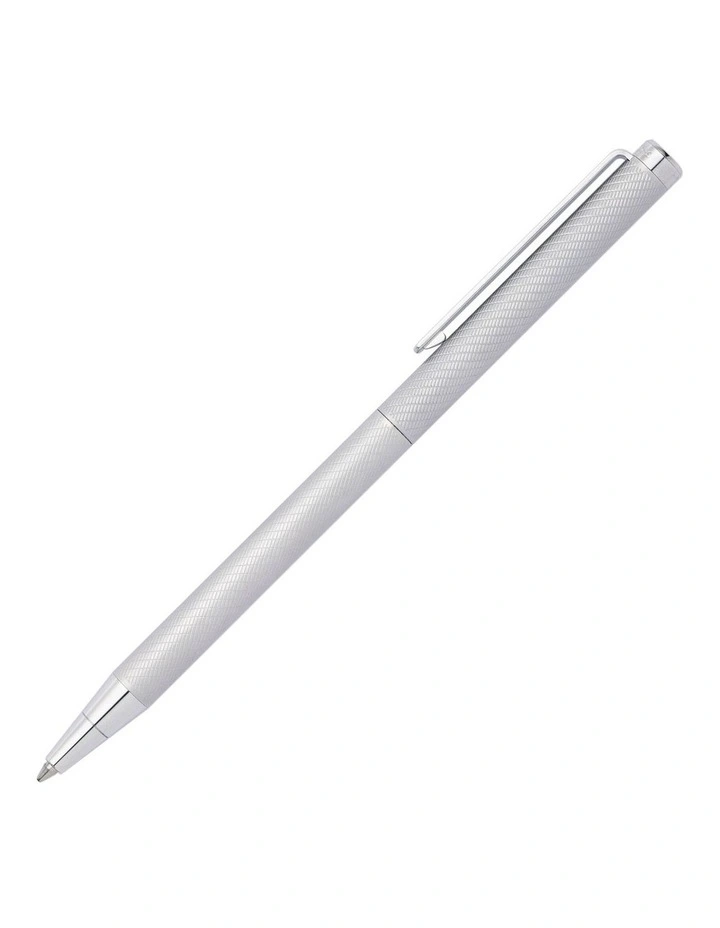 Hugo Boss Thin Ballpoint Pen Cloud Chrome image 2