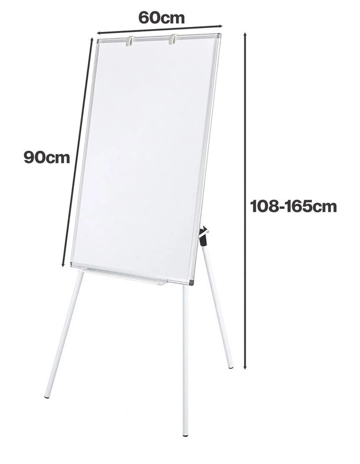Levede Whiteboard Magnetic Adjustable Tripod Easel Dry Erase for Office White image 2