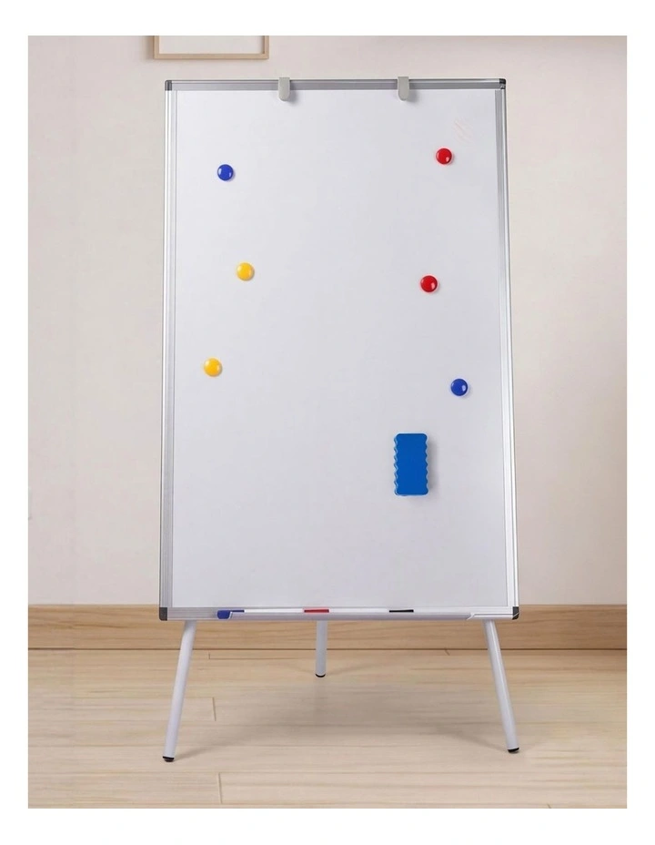 Levede Whiteboard Magnetic Adjustable Tripod Easel Dry Erase for Office White image 7
