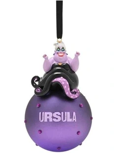 Christmas Ursula On Glass Bauble in Multi