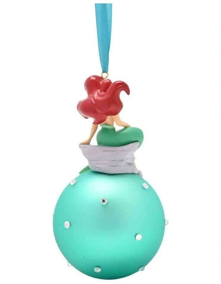 Christmas Ariel On Glass Bauble in Multi image 2