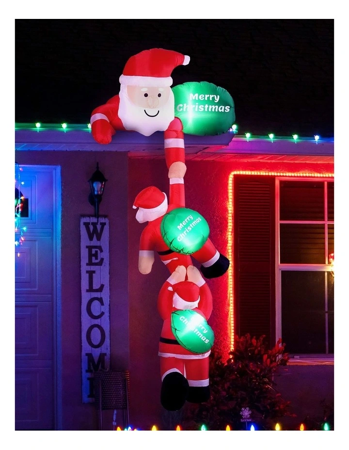 Christmas Inflatable Climbing Santa in Multi image 5
