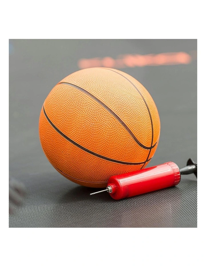 Kahuna Trampoline 12 ft with Basketball Set - Rainbow image 2