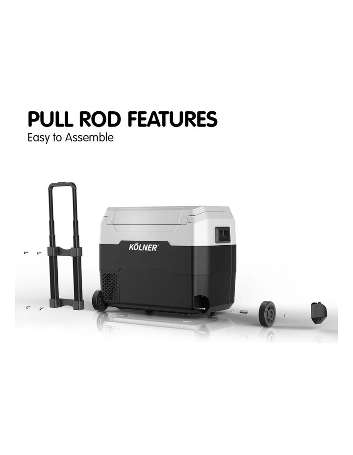 Kolner 40L Portable Fridge Cooler Freezer Refrigerator w/ Trolley image 7