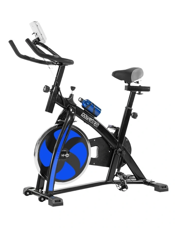 Home Gym Flywheel Exercise Spin Bike - Blue image 1
