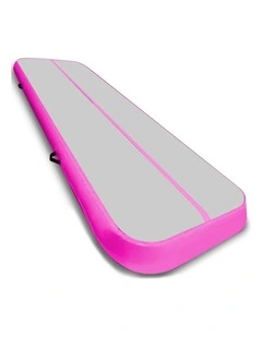 Airtrack 20cm Thick 8m x 1m Inflatable Gymnastics Tumbling Mat Air Track - Pink