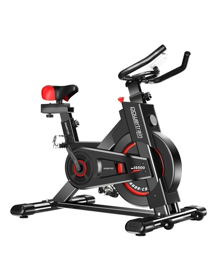 Powertrain IS-500 Heavy-Duty Exercise Spin Bike Electroplated - Black image 1