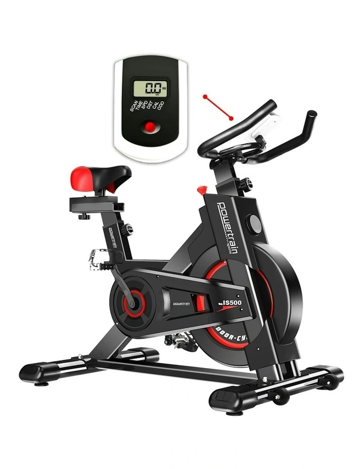 Powertrain IS-500 Heavy-Duty Exercise Spin Bike Electroplated - Black image 3
