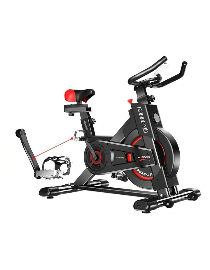 Powertrain IS-500 Heavy-Duty Exercise Spin Bike Electroplated - Black image 6