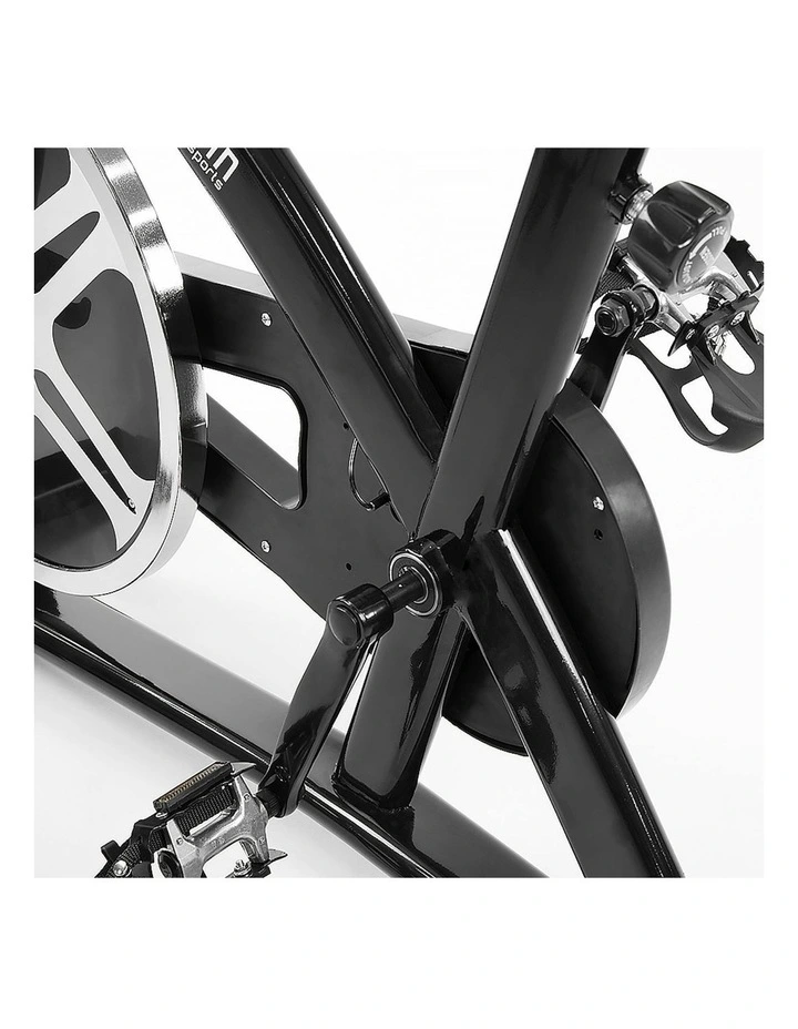 Powertrain Home Gym Flywheel Exercise Spin Bike - Black image 3