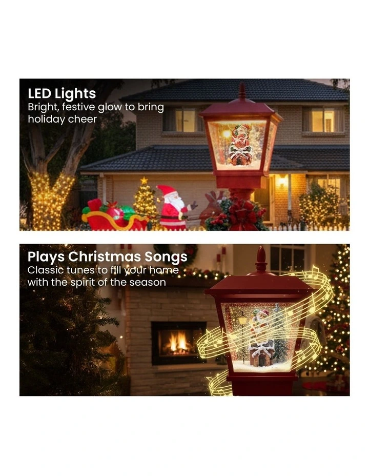 Christabelle 1.8m Christmas Lamp Post Outdoor Display Decoration LED Lights Front Yard Lawn Statue image 6