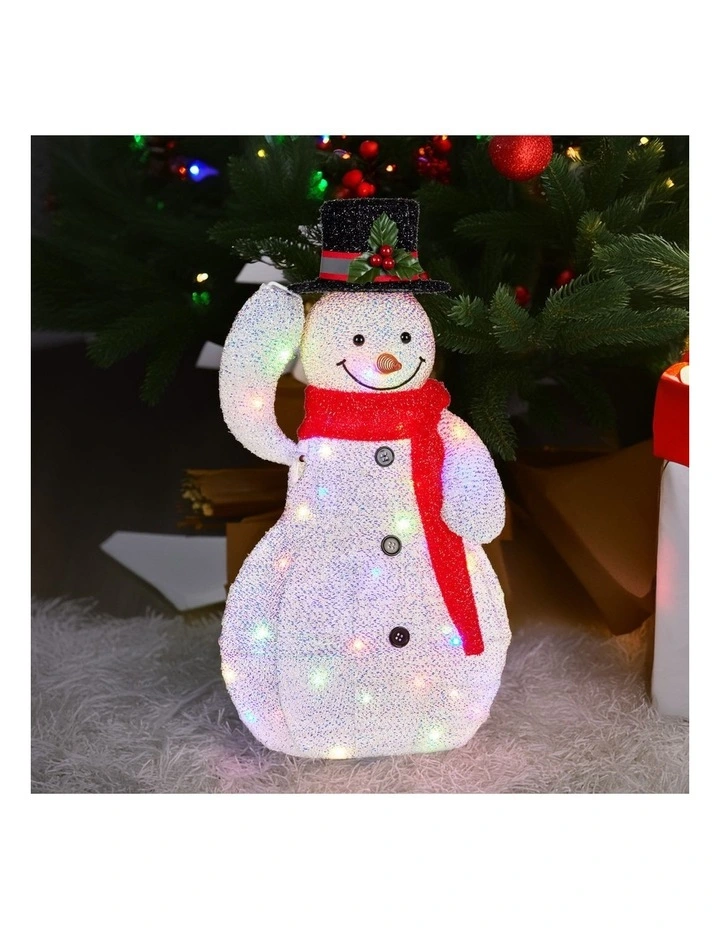 51cm Animated Snowman Christmas Display Multi-Colour LED Lights Xmas Decoration image 7
