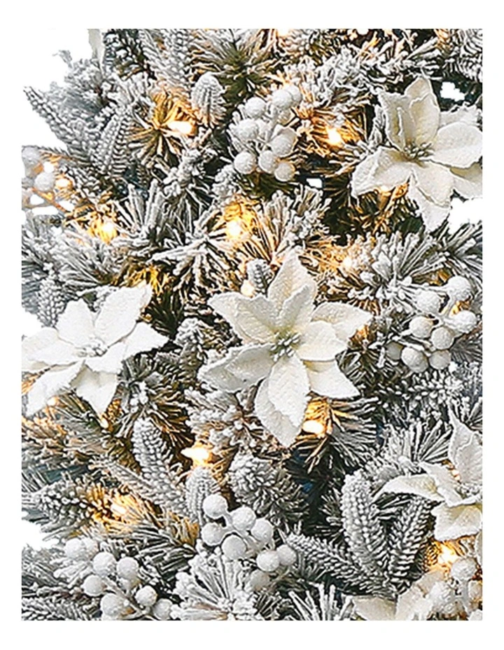 National Tree Company Frosted Colonial Pre-Lit Christmas Wreath - 122cm image 2