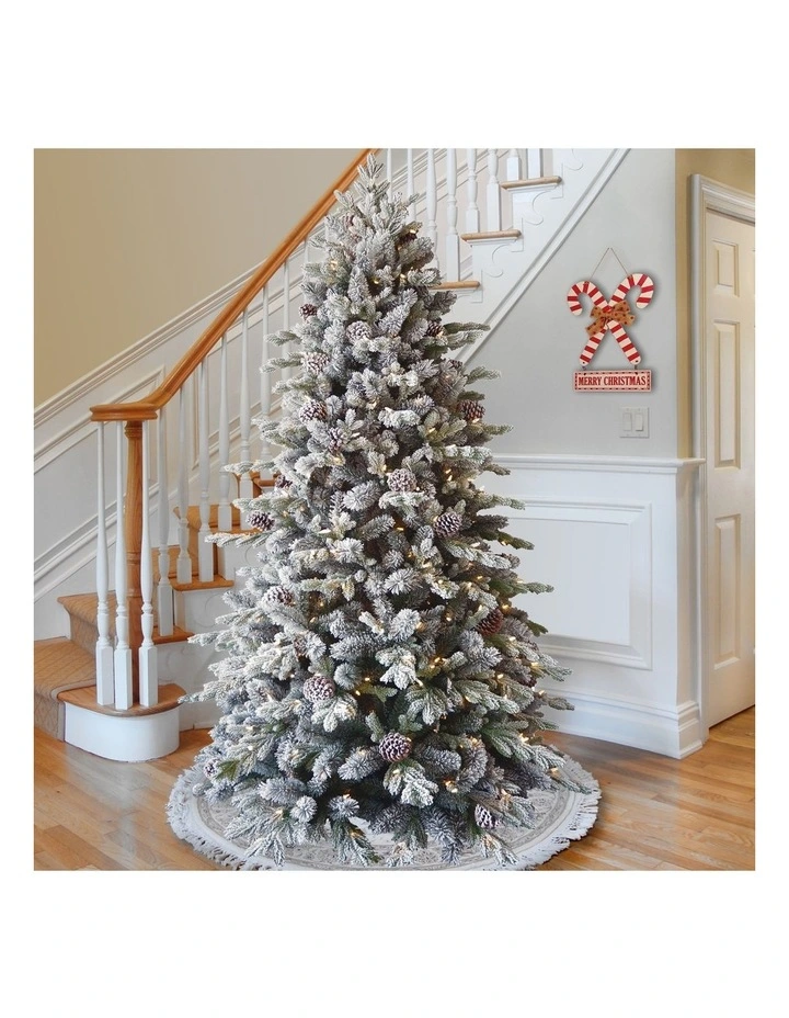 9ft Christmas Tree with Twinkle Lights- Snowy Dorchester image 6