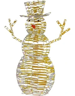 Christabelle 1.2m Christmas Snowman Indoor Outdoor Display Decoration LED Lights Front Yard Lawn