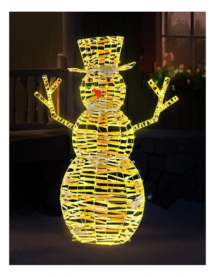 Christabelle 1.2m Christmas Snowman Indoor Outdoor Display Decoration LED Lights Front Yard Lawn image 6
