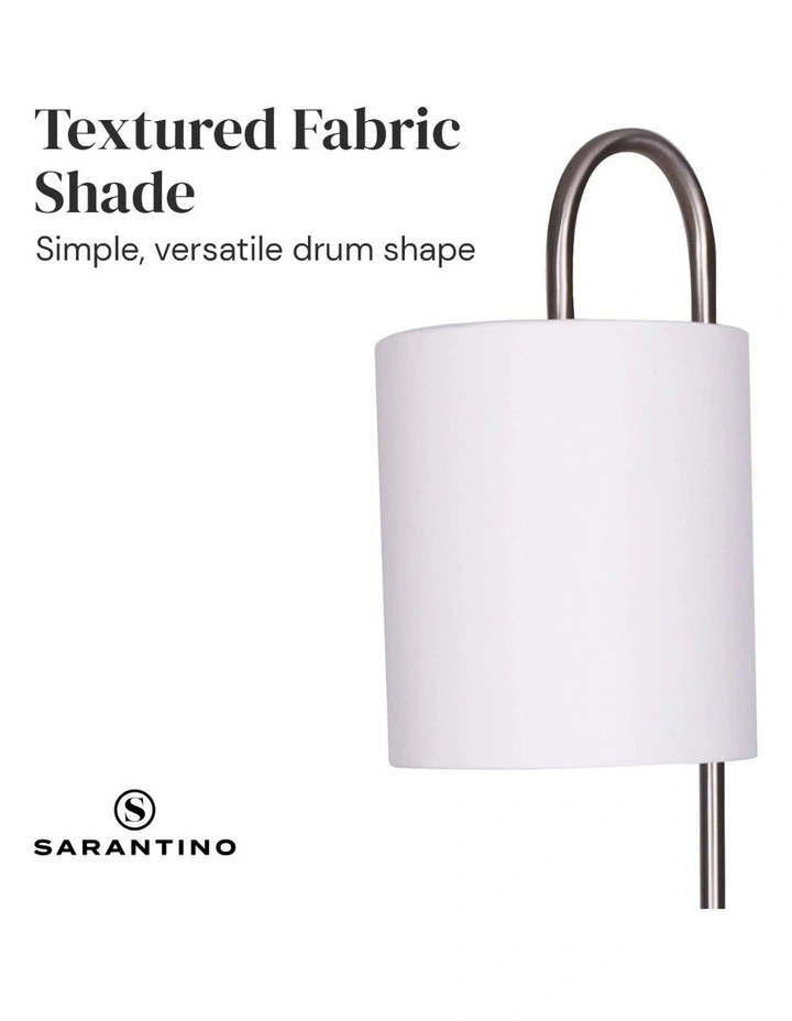 Metal Floor Lamp with Glass Shelves image 7