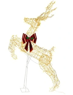 Full Light Rearing Reindeer w/ 800 Twinkle Lights Indoor Outdoor 206cm