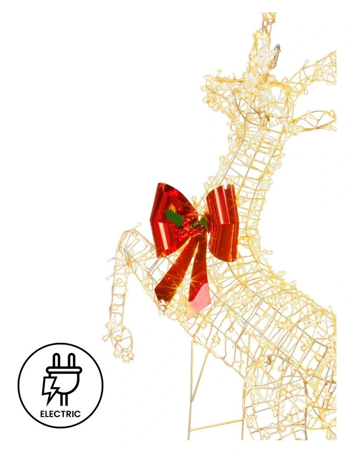 Full Light Rearing Reindeer w/ 800 Twinkle Lights Indoor Outdoor 206cm image 4