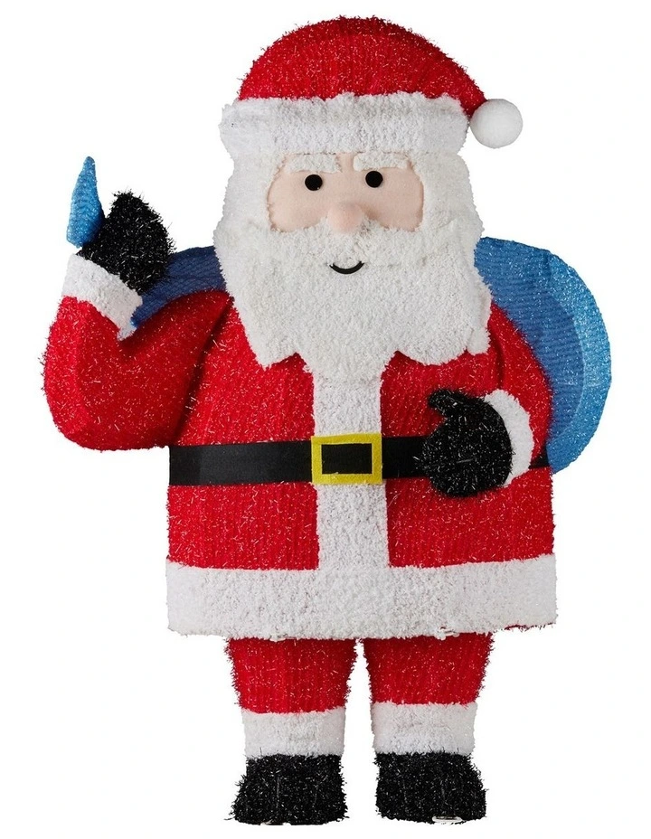 81cm Christmas Santa Display with Lights image 2