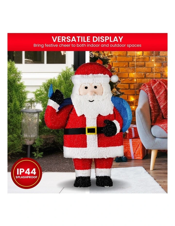 81cm Christmas Santa Display with Lights image 5
