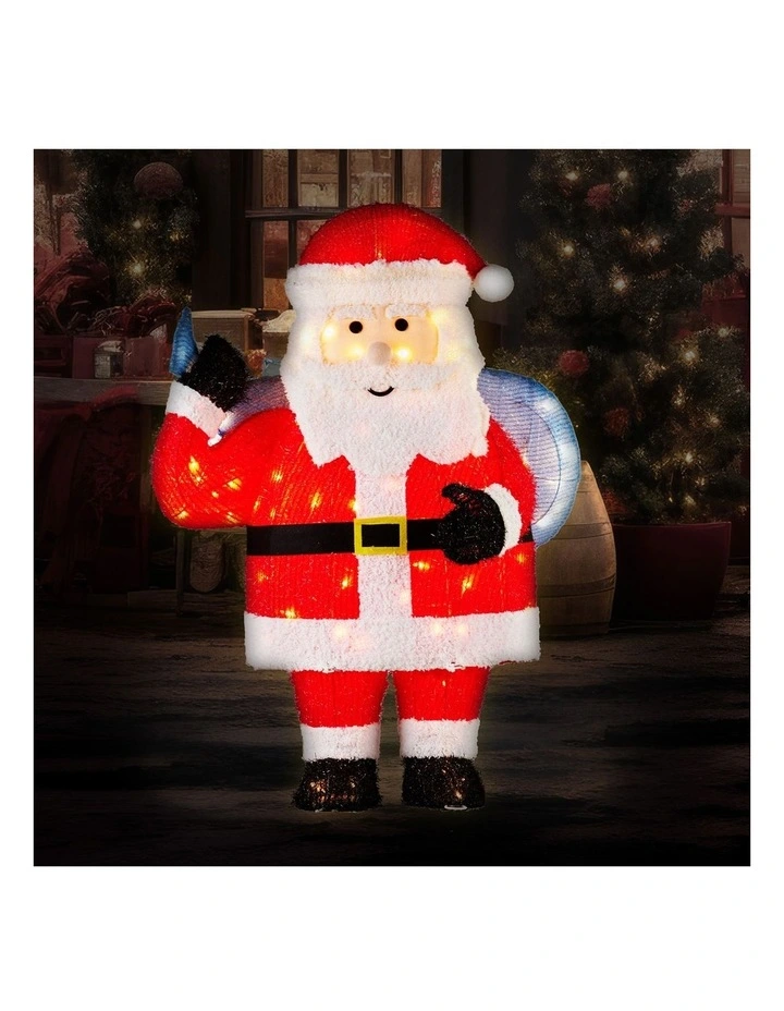 81cm Christmas Santa Display with Lights image 6