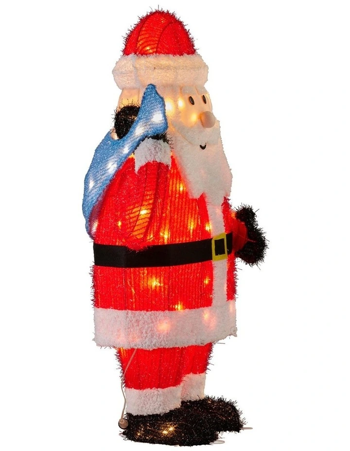 81cm Christmas Santa Display with Lights image 7