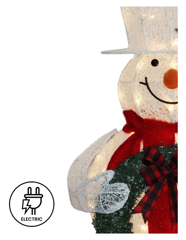 Christabelle 150cm White Outdoor Christmas Snowman with Lights image 4