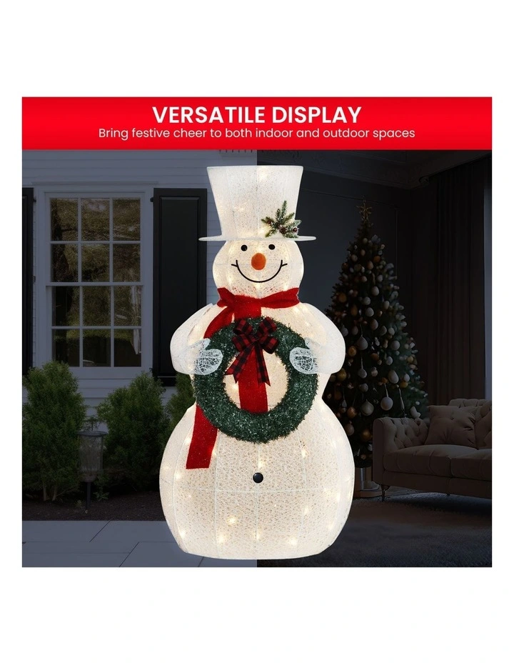 Christabelle 150cm White Outdoor Christmas Snowman with Lights image 5