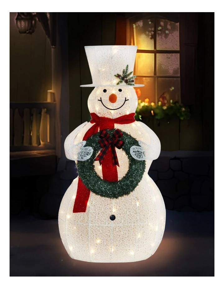 Christabelle 150cm White Outdoor Christmas Snowman with Lights image 6