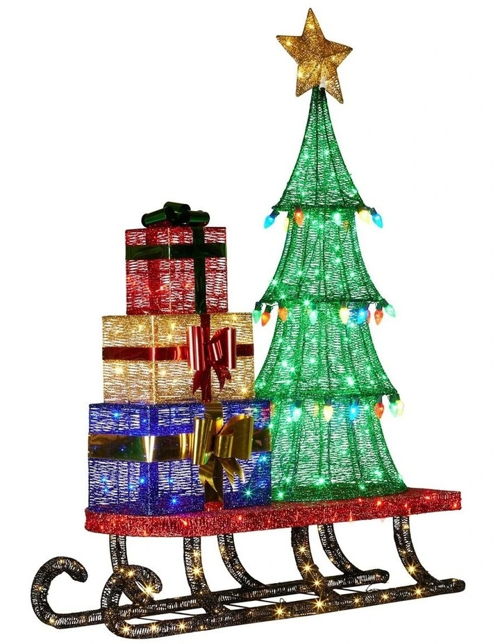 Christabelle Christmas Display Sled with Tree and Presents -  183cm image 2