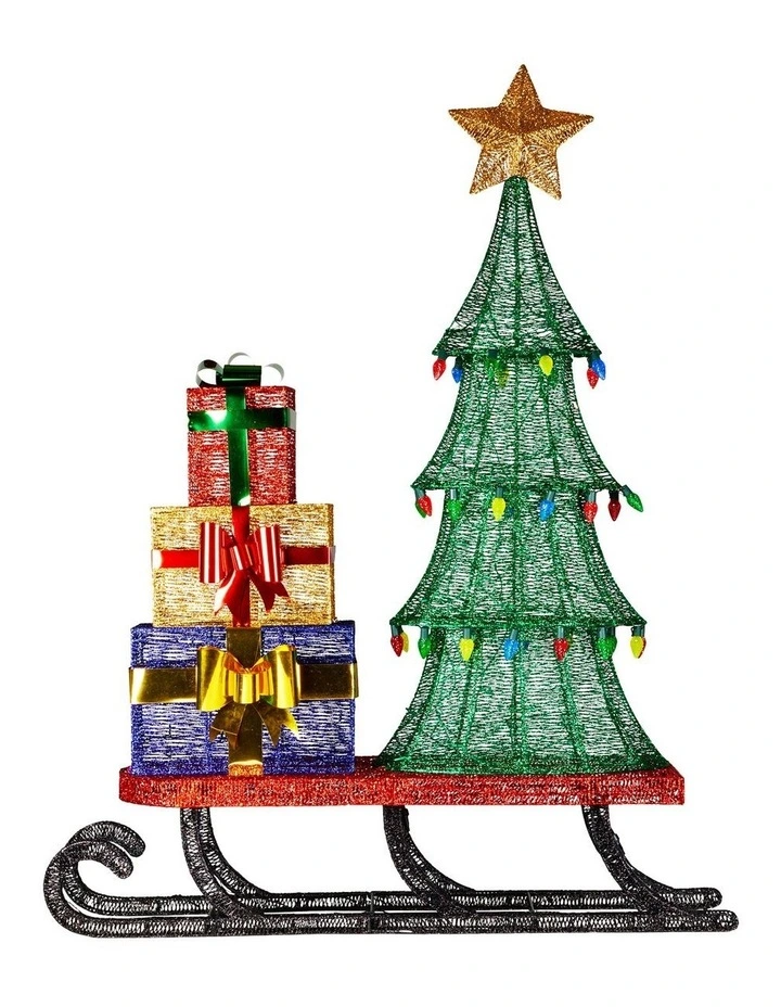 Christabelle Christmas Display Sled with Tree and Presents -  183cm image 3