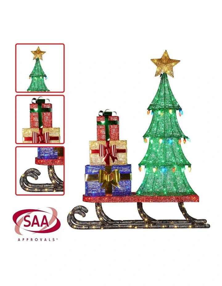 Christabelle Christmas Display Sled with Tree and Presents -  183cm image 5
