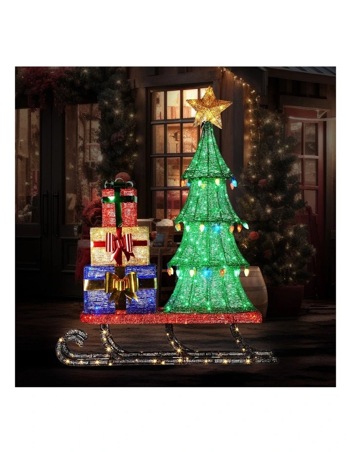 Christabelle Christmas Display Sled with Tree and Presents -  183cm image 7